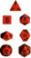 CHX 25303 Fire Speckled Polyhedral 7-Die Set
